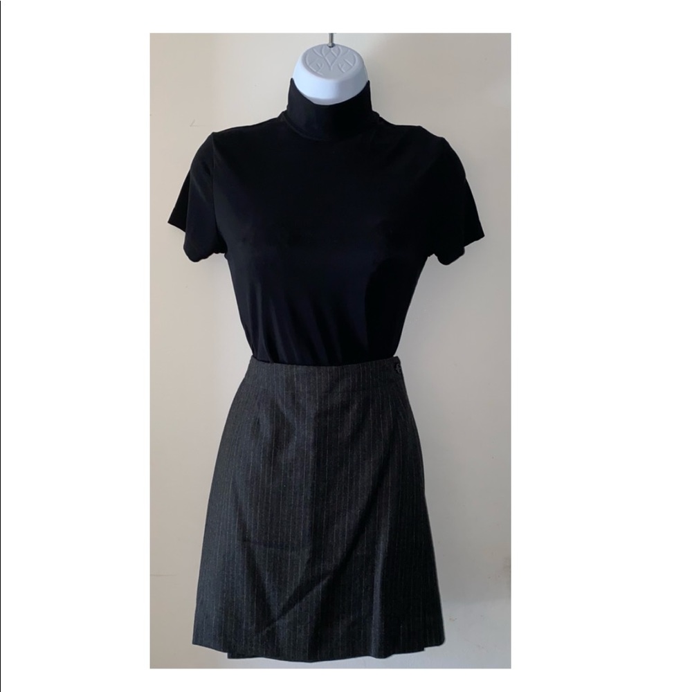 Mini Wrap Button Skirt